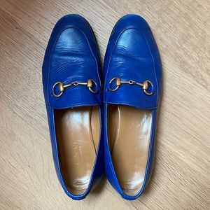 Gucci Jordaan Loafers in electric blue